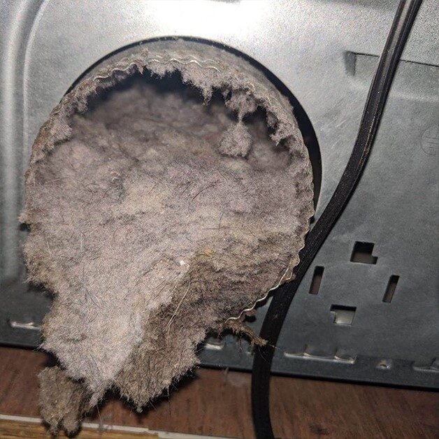 Dryer Vent Clog and Debris