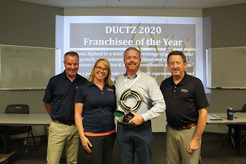 DUCTZ of Mid-Michigan Receives 2020 National &quot;Franchisee of the Year&quot; Award!