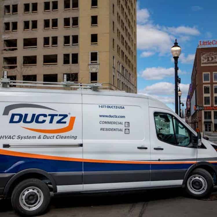 Commercial HVAC cleaning and restoration by DUCTZ