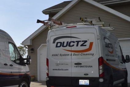 DUCTZ HVAC system and duct cleaning service truck