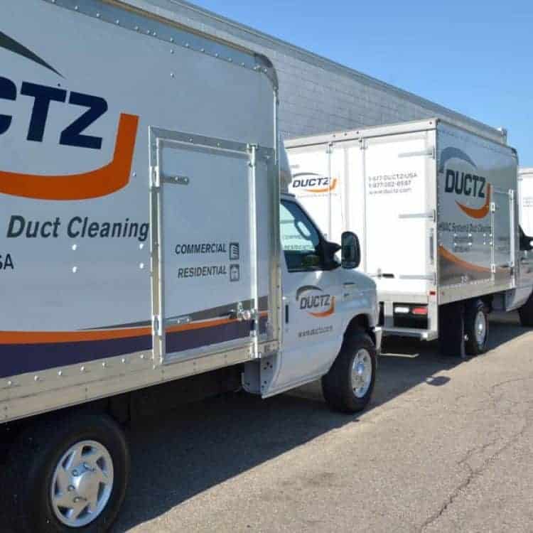 DUCTZ air duct cleaning vehicles